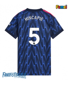 Arsenal Piero Hincapie #5 Tricou Fotbal Replică 2025-26 Femei Deplasare